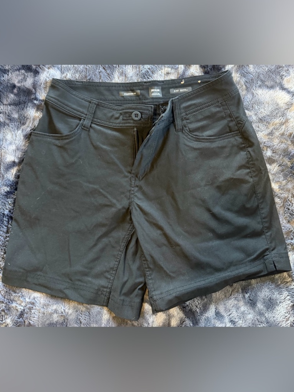 Prana Black Women's Flat-Front Shorts